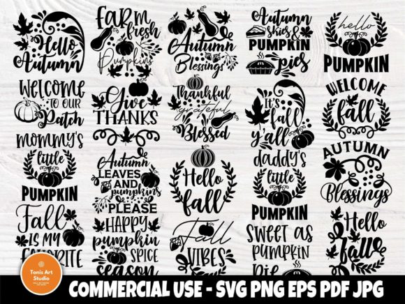 Download Fall SVG Bundle, Autumn Svg, Pumpkin Svg - Fall Collection