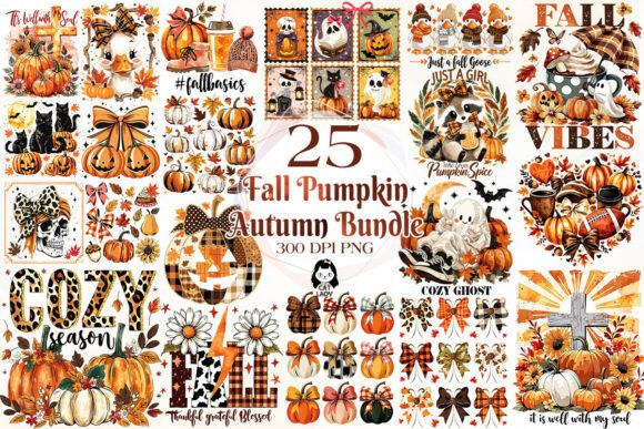 Download Fall Pumpkin Autumn Halloween Bundle - Fall Collection