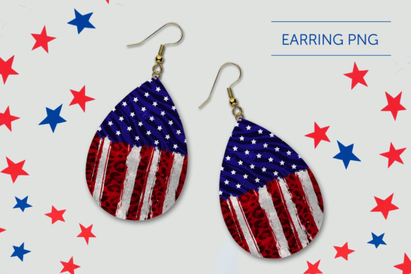 Download USA Teardrop Earring Sublimation - Earring sublimation Collection