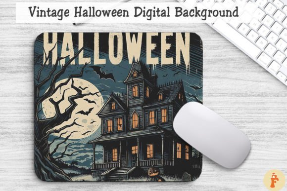 Download Vintage Halloween Digital Background - Premium Resources