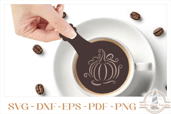 Download Coffee Stencil Designs Fall Pumpkin SVG - Fall Collection