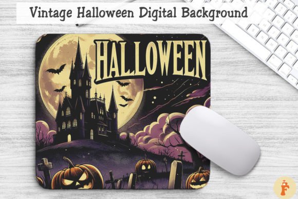 Download Vintage Halloween Digital Background - Premium Resources