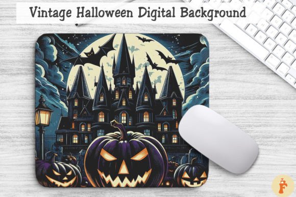 Download Vintage Halloween Digital Background - Premium Resources